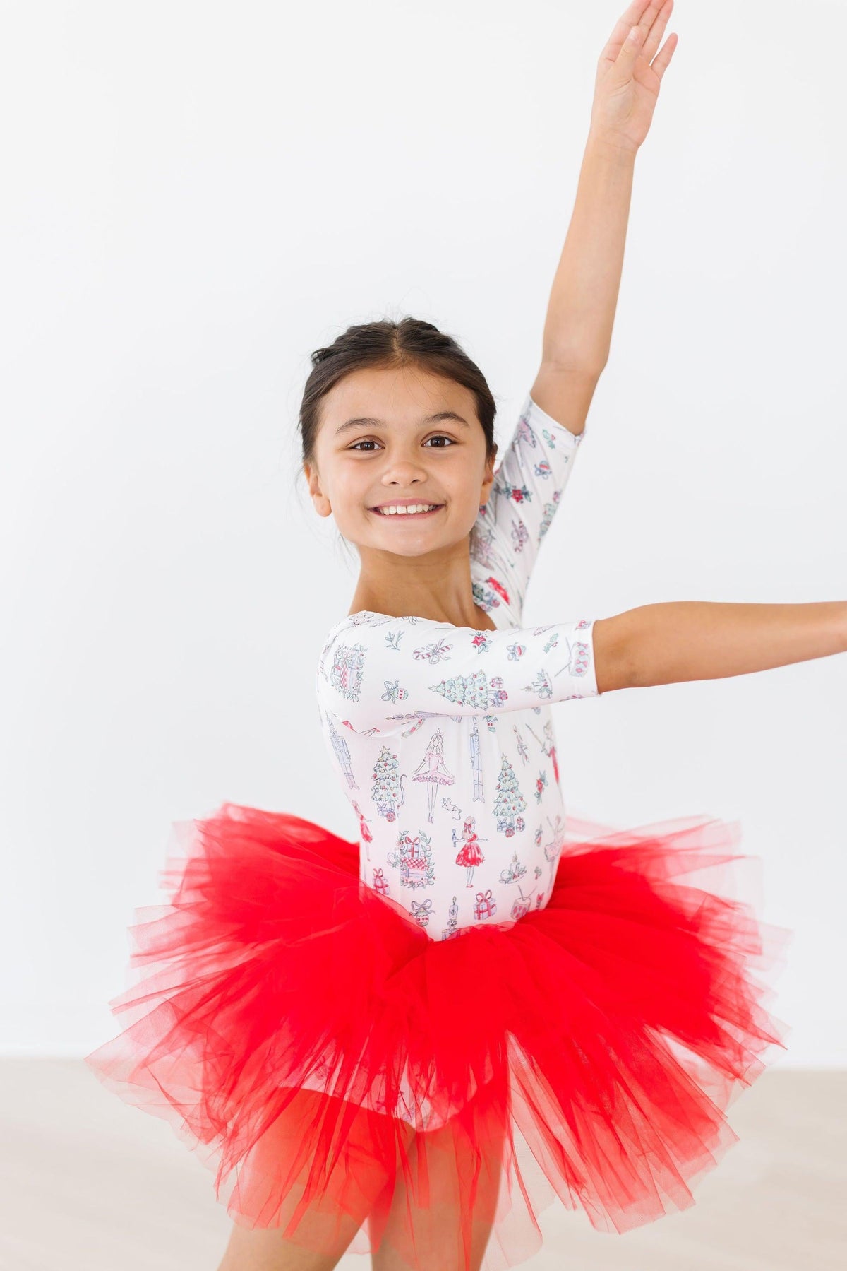 Clara's Christmas 3/4 Tutu Leotard - Image 6