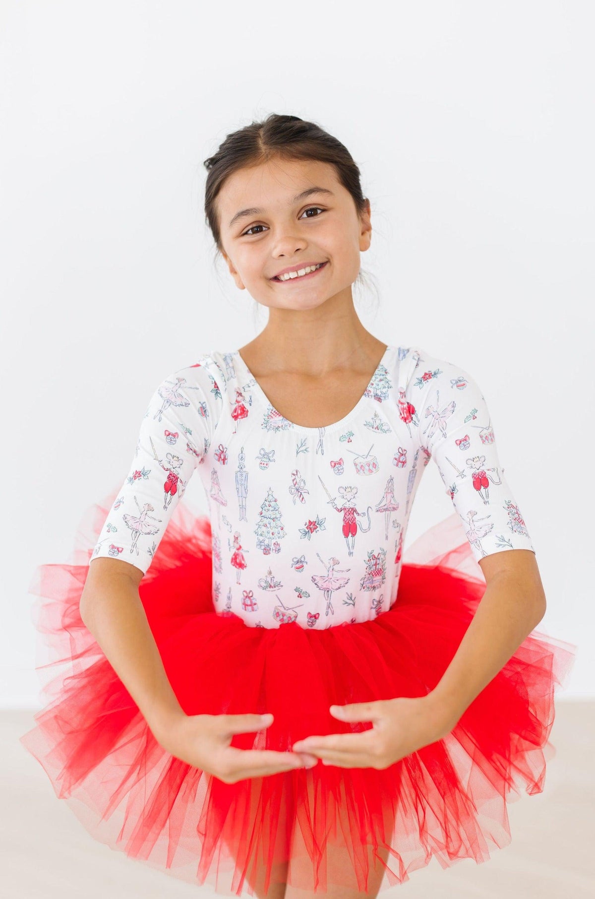 Clara's Christmas 3/4 Tutu Leotard - Image 7