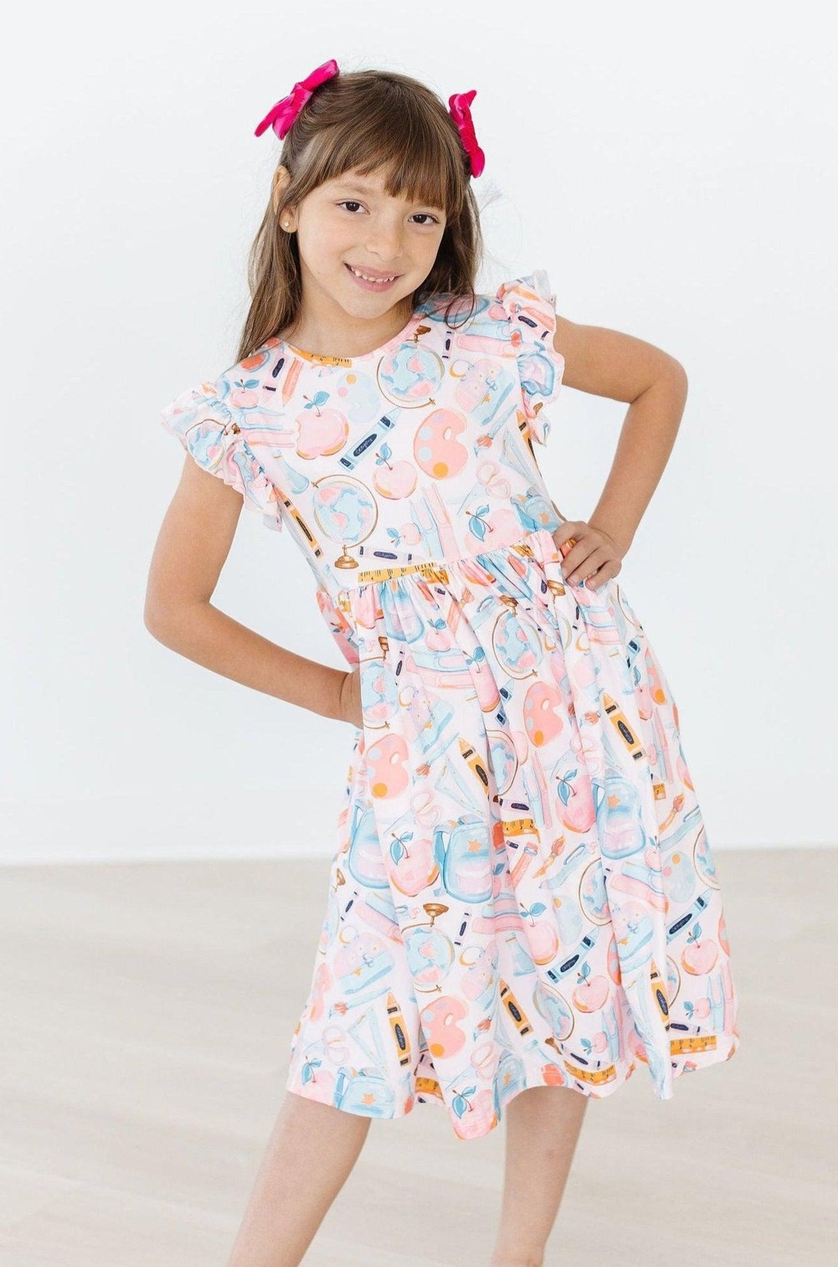 Class Act Flutter Sleeve Twirl Dress - Image 2