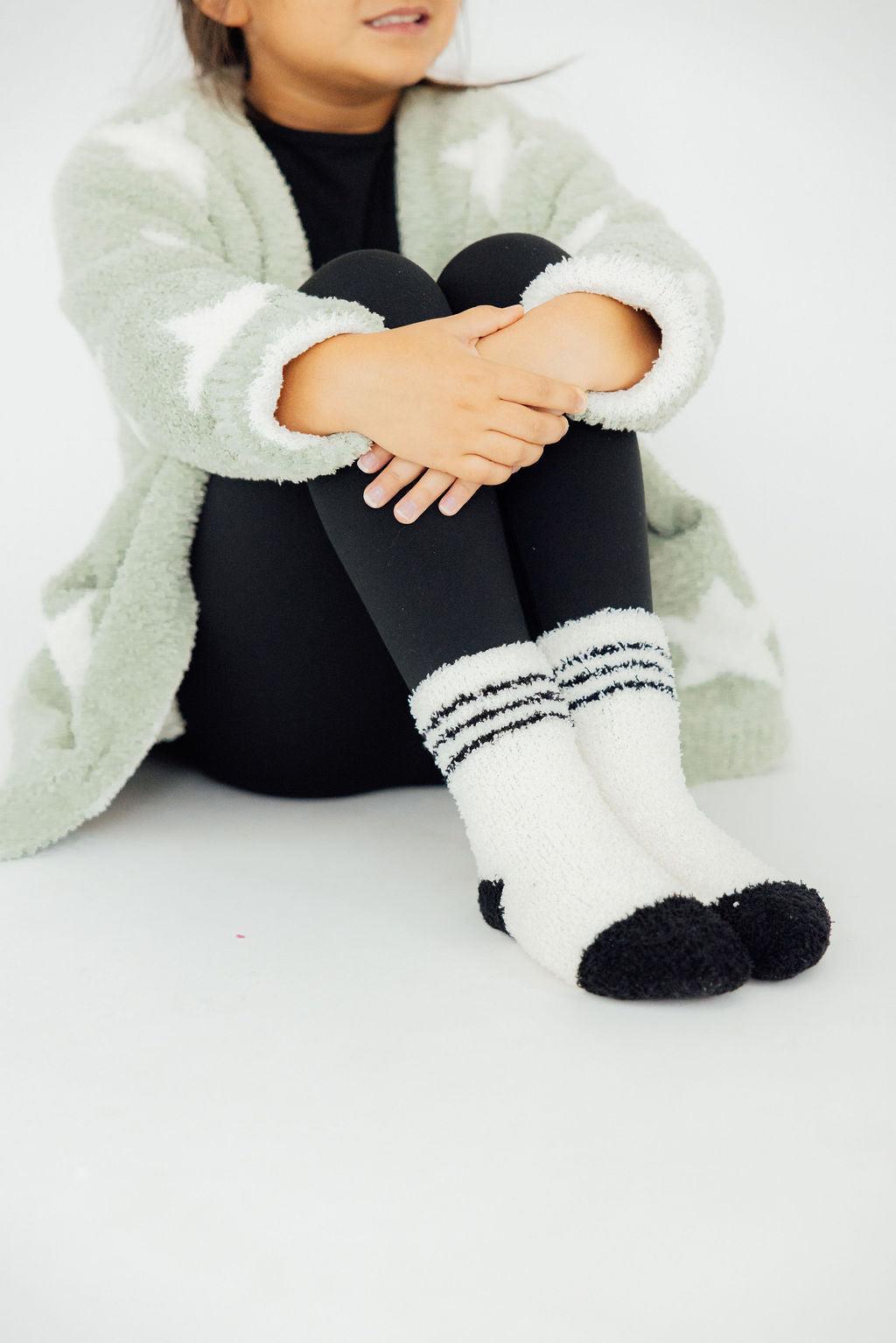 Coconut/Black Sporty Cozy Socks - Image 3