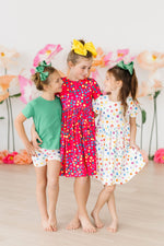 Colorful Dots S/S Pocket Twirl Dress - Image 2