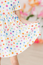 Colorful Dots S/S Pocket Twirl Dress - Image 4