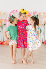 Colorful Dots Twirl Shorts - Image 4