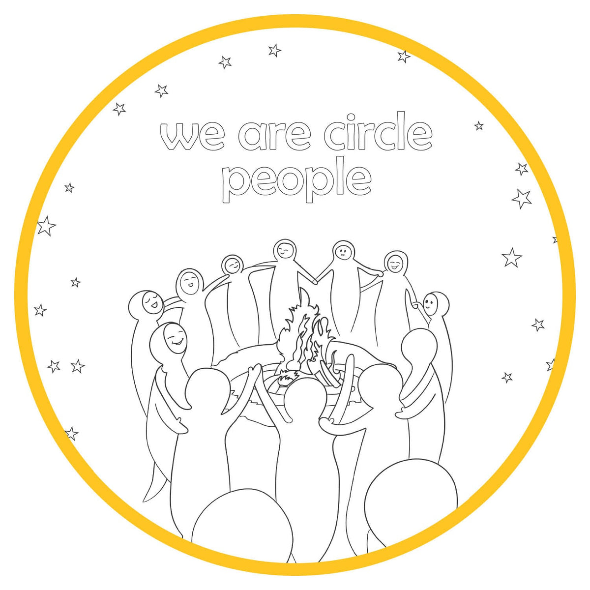Printable Coloring Pages - We Are Circle People