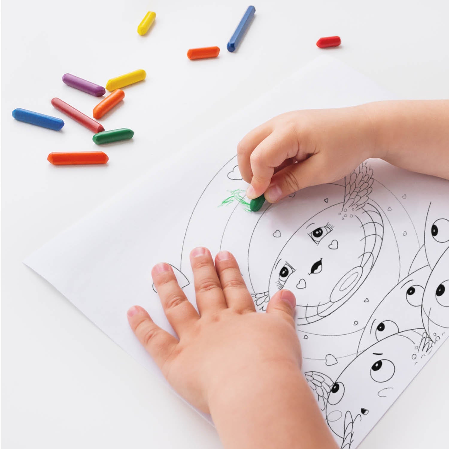 Printable Coloring Pages - The Hug Factory Bursts with Love