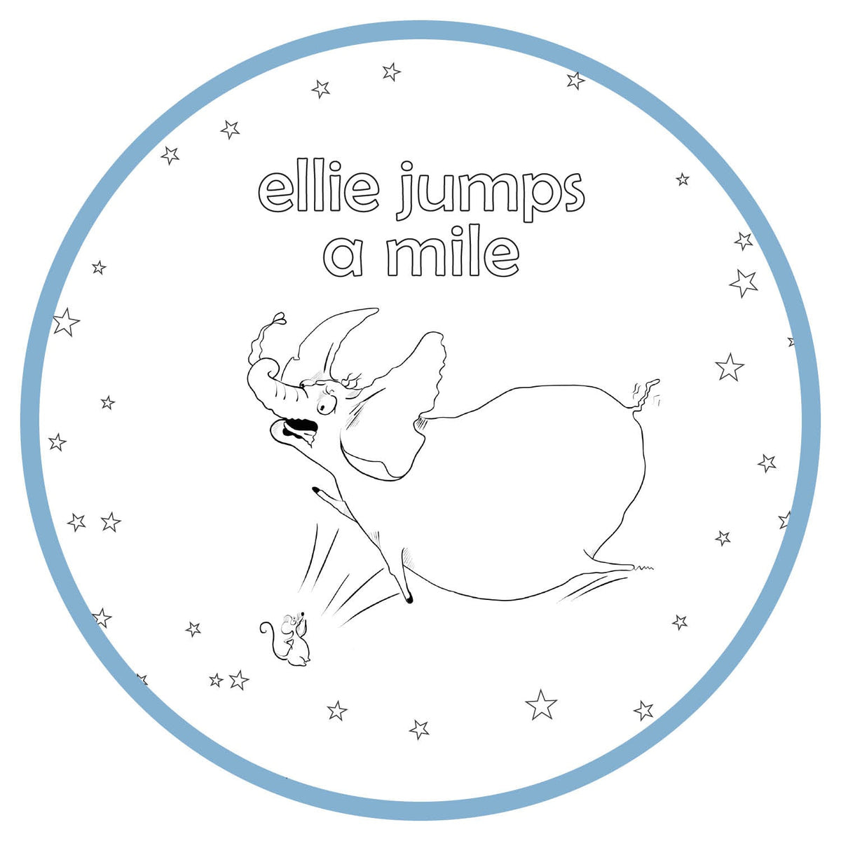 Printable Coloring Pages - Ellie Jumps a Mile
