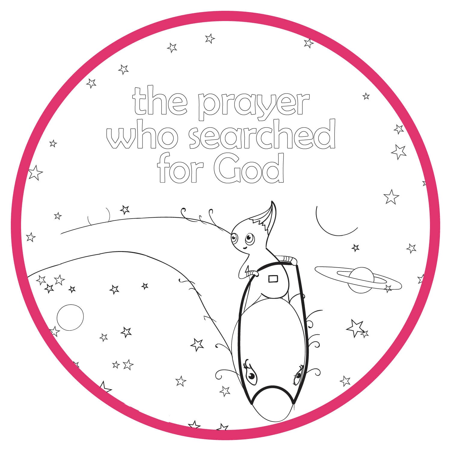 Printable Coloring Pages- The Prayer Who Searched for God