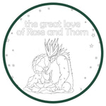 Printable Coloring Pages - The Great Love of Rose and Thorn