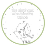 Printable Coloring Pages - The Elephant Who Tried to TipToe