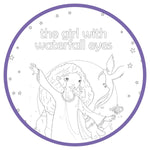 Printable Coloring Pages - The Girl with Waterfall Eyes