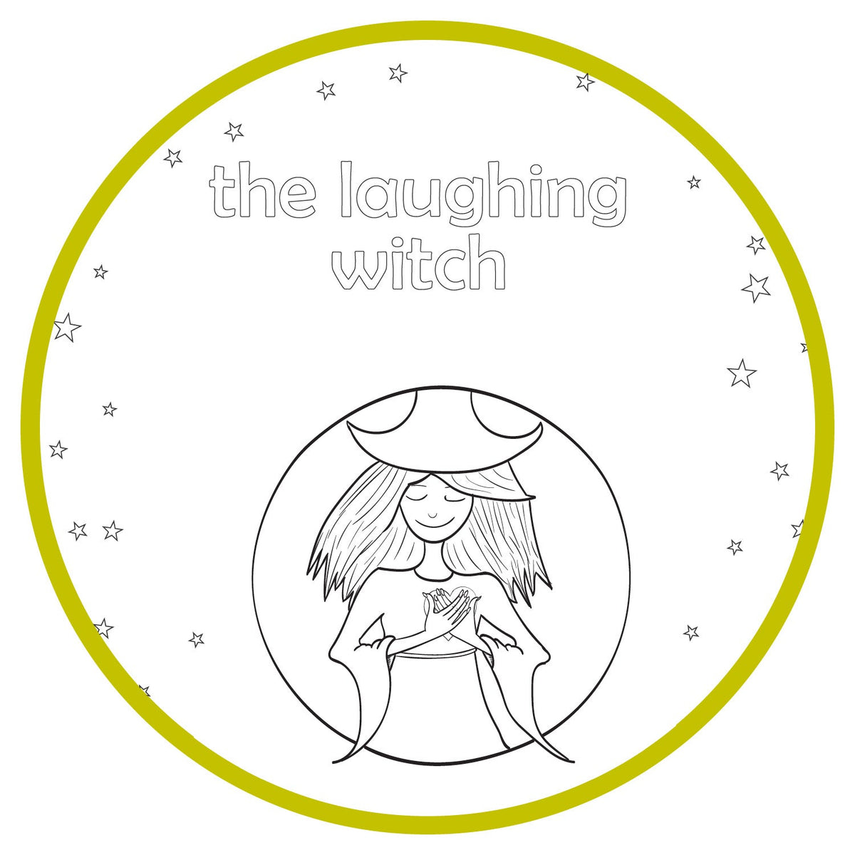 Printable Coloring Pages - The Laughing Witch