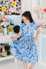 Country Blooms S/S Pocket Twirl Dress - Image 3