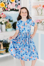 Country Blooms S/S Pocket Twirl Dress - Image 5