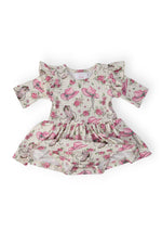 Cowgirl Cutie 3/4 Sleeve Flutter Twirl Bodysuit - Image 2