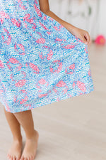 Crab Walk Ruffle Cross Back Dress - Image 4