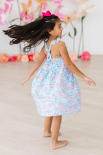 Crab Walk Ruffle Cross Back Dress - Image 5