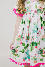 Cute Cactus Pom Pom Dress - Image 3