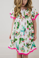 Cute Cactus Pom Pom Dress - Image 4