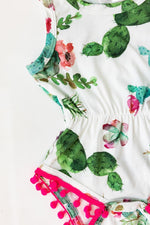 Cute Cactus Pom Pom Romper - Image 4