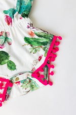 Cute Cactus Pom Pom Romper - Image 5