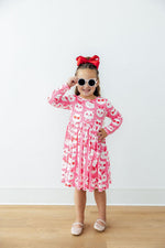 Cutie Cat L/S Pocket Twirl Dress - Image 6