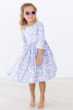 Dainty Daisies 3/4 Sleeve Pocket Twirl Dress - Image 2