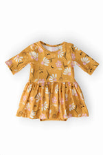 Dandelions in Fall 3/4 Sleeve Twirl Bodysuit