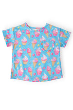 Delightful Desserts Ruffle Pocket Tee