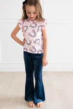Denim Blue Velvet Bells - Image 4
