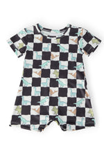 Dino Checkers S/S Shorty One-Piece