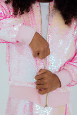 Diva Pink Flip Sequin Jacket - Image 2