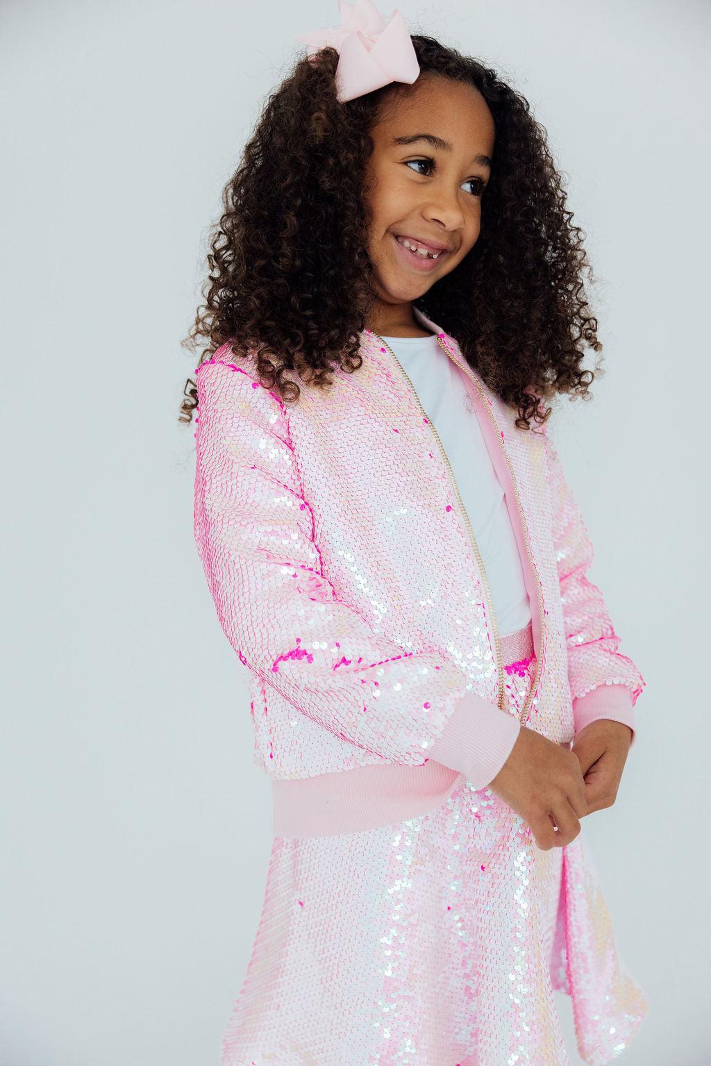 Diva Pink Flip Sequin Jacket - Image 4