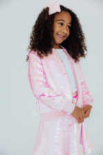 Diva Pink Flip Sequin Jacket - Image 4