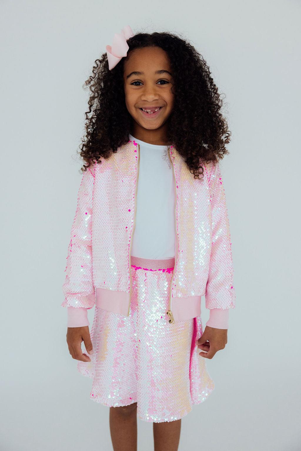 Diva Pink Flip Sequin Jacket - Image 5