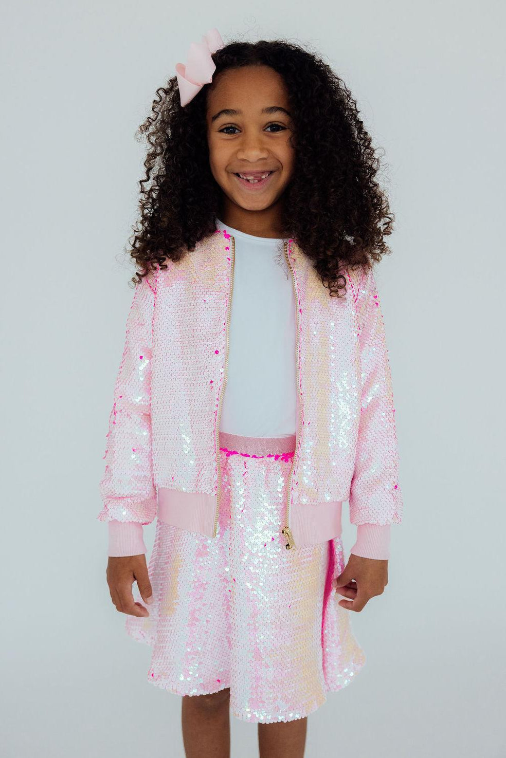 Diva Pink Flip Sequin Twirl Skort - Image 2