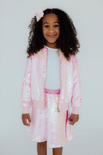 Diva Pink Flip Sequin Twirl Skort - Image 2