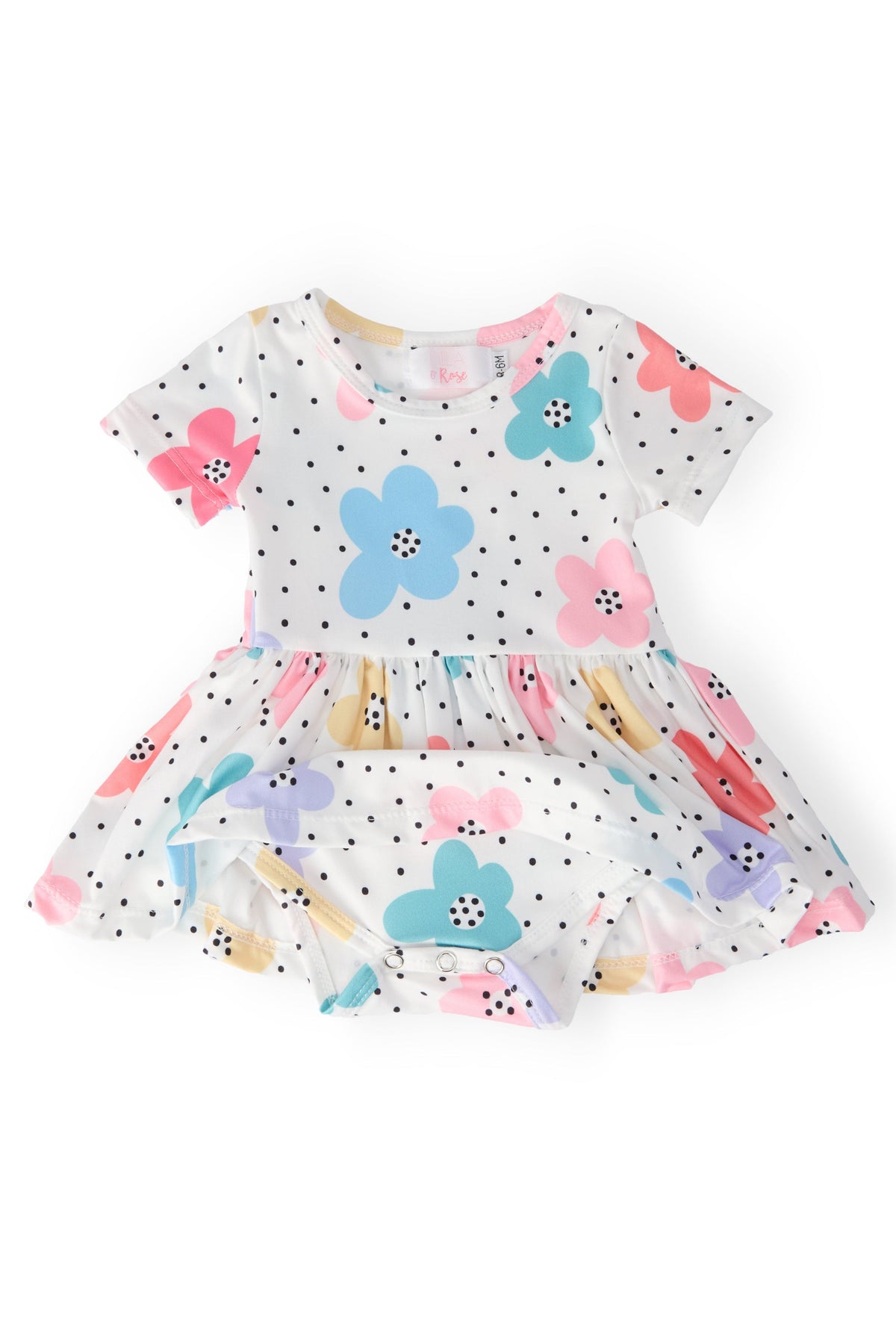 Dots & Daisies S/S Twirl Bodysuit - Image 2
