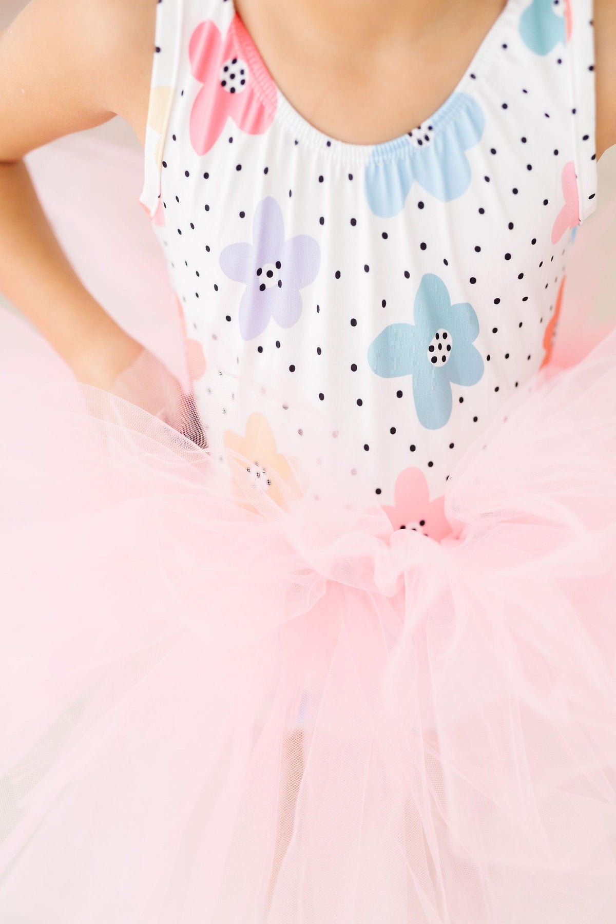Dots & Daisies Tank Tutu Leotard - Image 2
