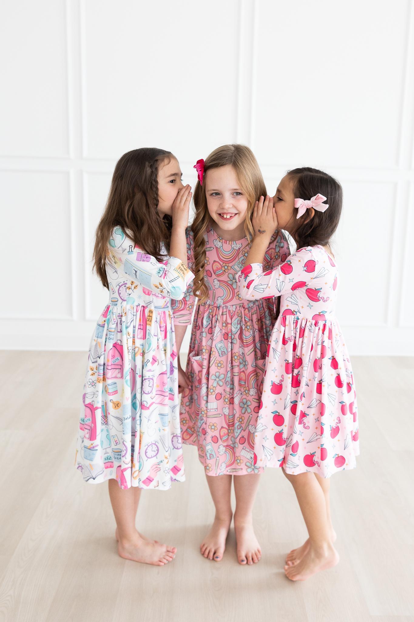 Dream Big Little One 3/4 Pocket Twirl Dress - Image 5