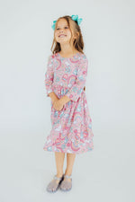 Dream Big Little One 3/4 Pocket Twirl Dress - Image 7