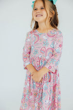 Dream Big Little One 3/4 Pocket Twirl Dress - Image 8