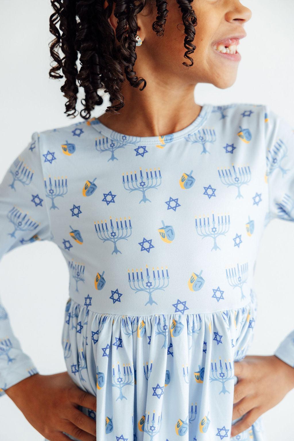 Dreidel Darling L/S Pocket Twirl Dress - Image 3