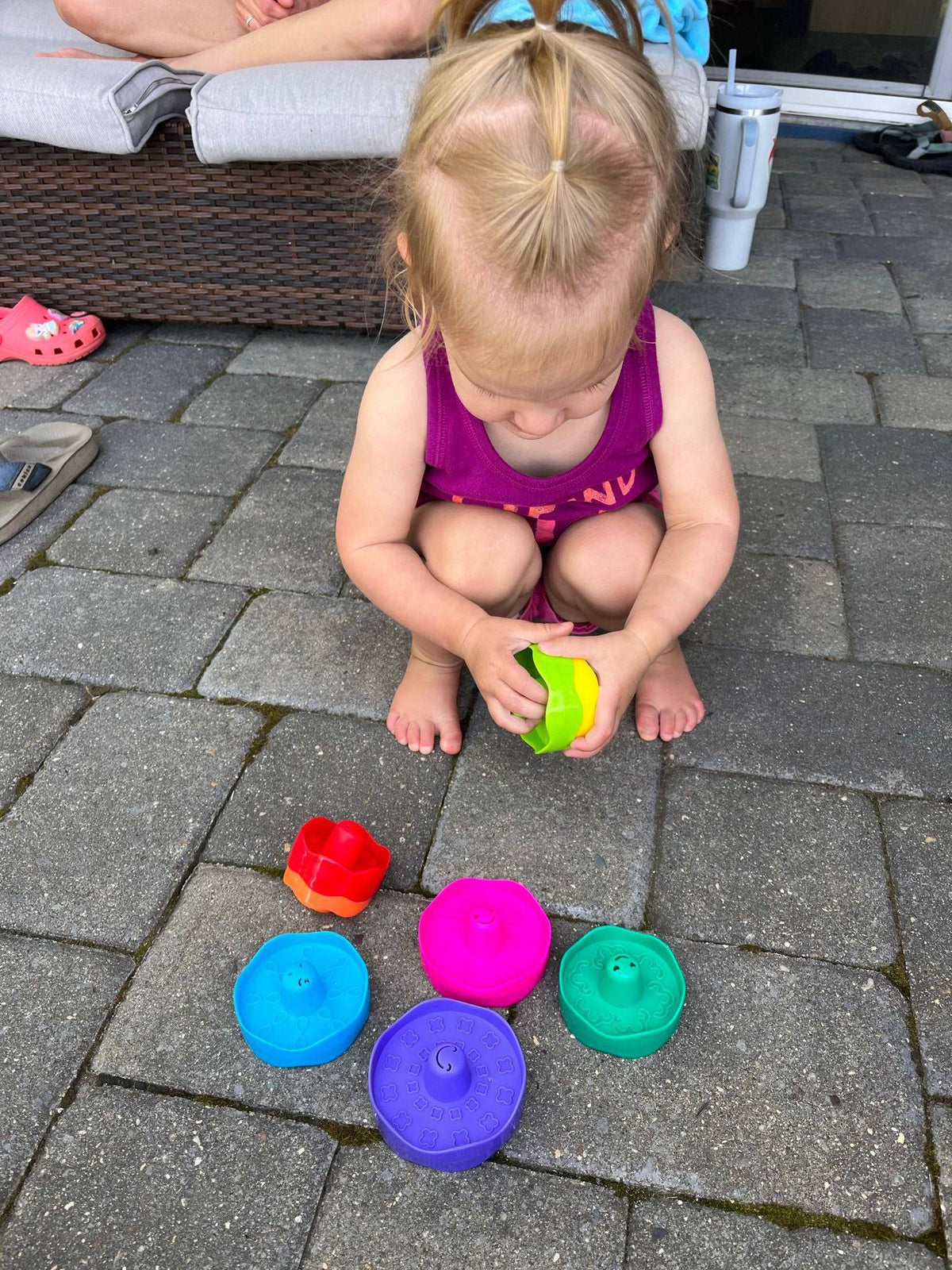 STACK & SPIN Spinning Tops Educational Toy - Additional Product View 6