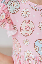 Easter Egg Hunt Flutter Sleeve Twirl Dress - Image 2