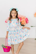 Egg-cellent 3/4 Sleeve Pocket Twirl Dress - Image 4