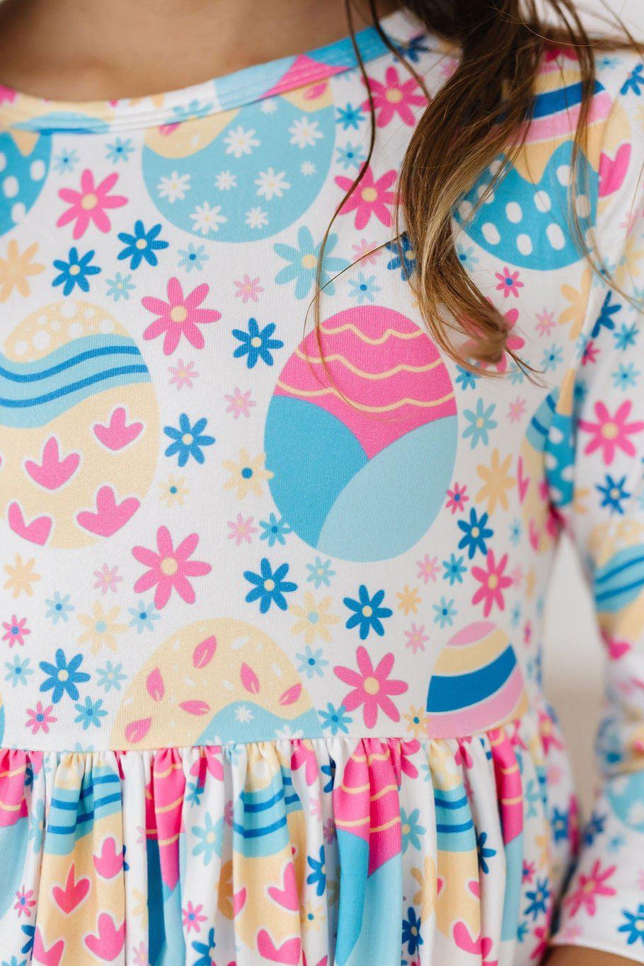 Egg-cellent 3/4 Sleeve Pocket Twirl Dress - Image 5