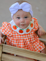 Rylee Faith Designs - Thanksgiving Halloween Pumpkin Puff Sleeve Girls Bloomer Set - alternate view 3