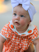 Rylee Faith Designs - Thanksgiving Halloween Pumpkin Puff Sleeve Girls Bloomer Set - alternate view 2