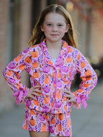 Rylee Faith Designs - Mommy & me Halloween Pumpkin Pajama Set - alternate view 7