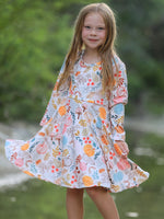 Rylee Faith Designs - Fall Thanksgiving Pumpkin Leaf Print Dress - alternate view 3